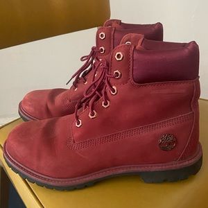 Timberland Boots, Burgundy